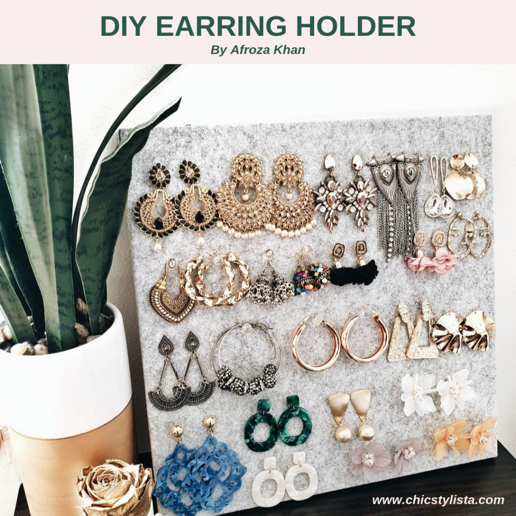 Here's a clever way to display small items like earrings at your